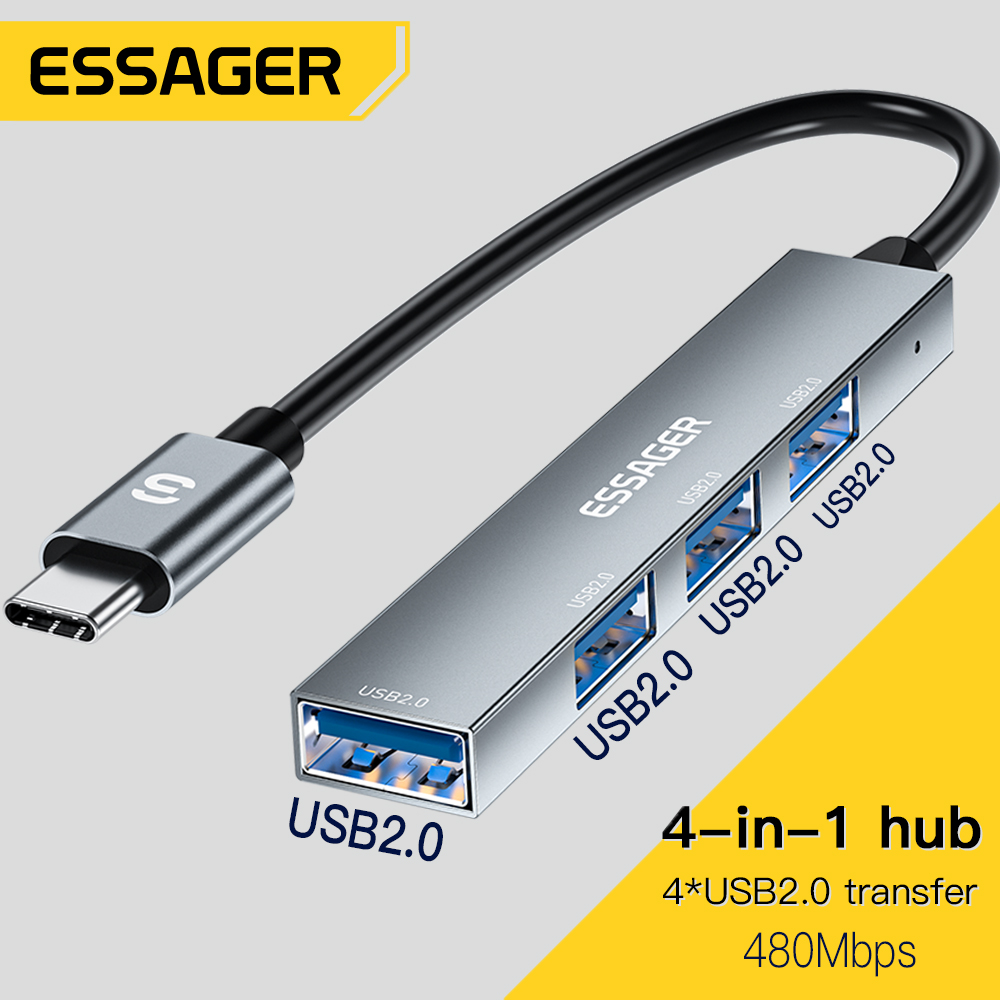 Multi Port Usb Hub - Essager 4 in 1 USB C