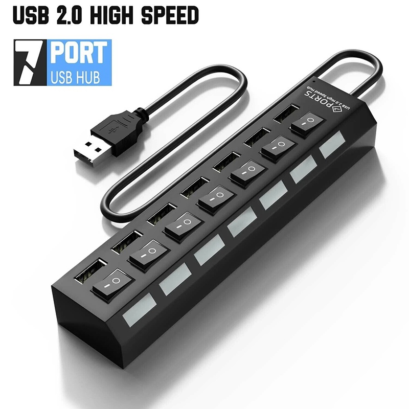 Multi Port Usb Hub - Hub USB 3.0 7 in 1,
