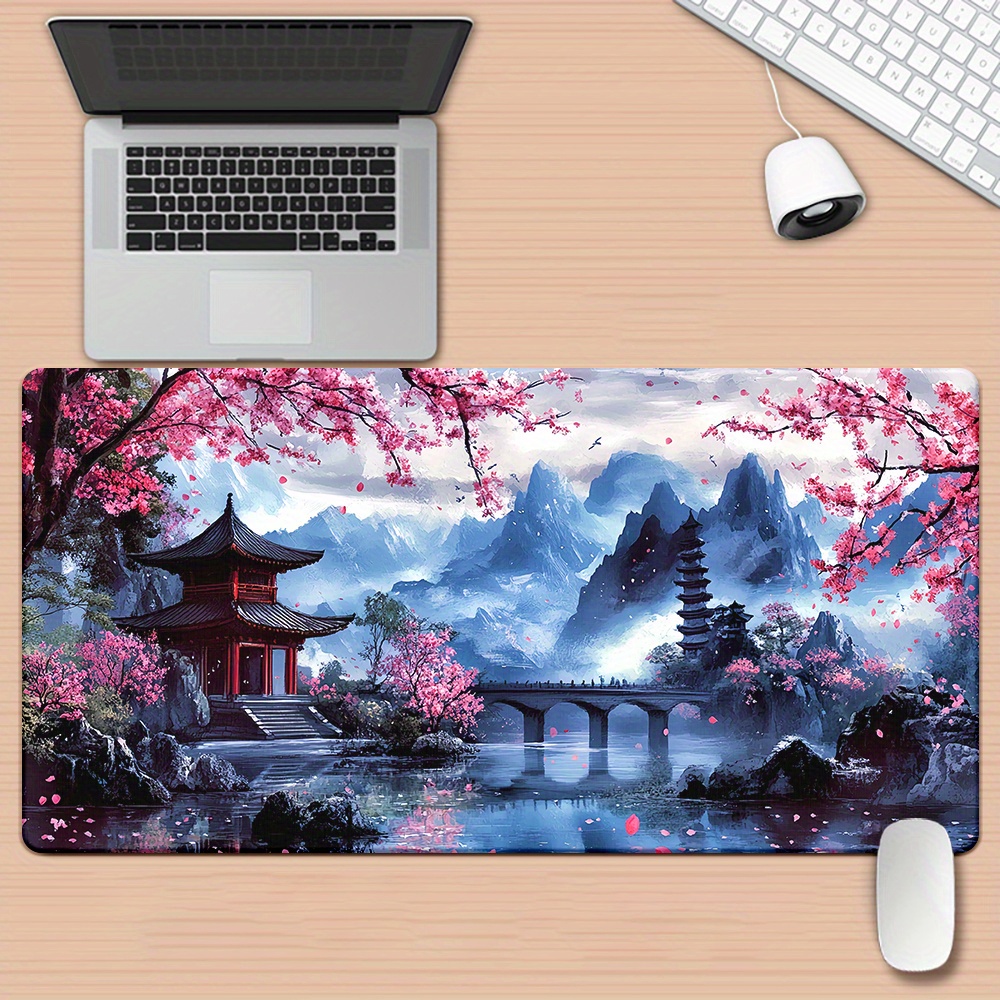 Office Desk Tech Accessories - Tappetino per mouse con paesaggio dipinto