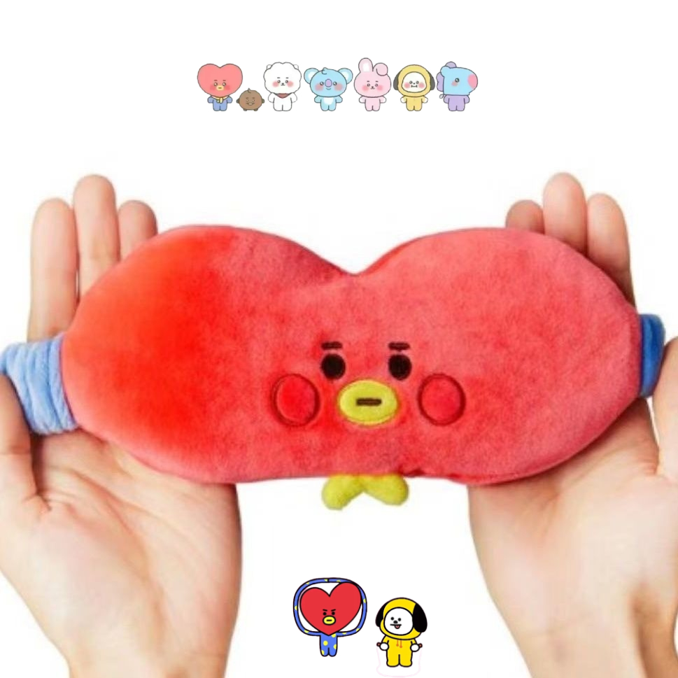 Office Tech - Mascherina per occhi in peluche BT21,