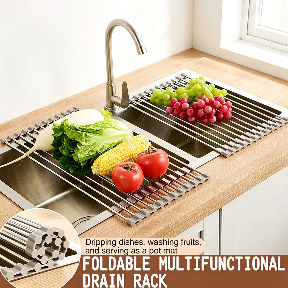 Server Rack Shelf - Scolapiatti Pieghevole Multifunzionale da Cucina in