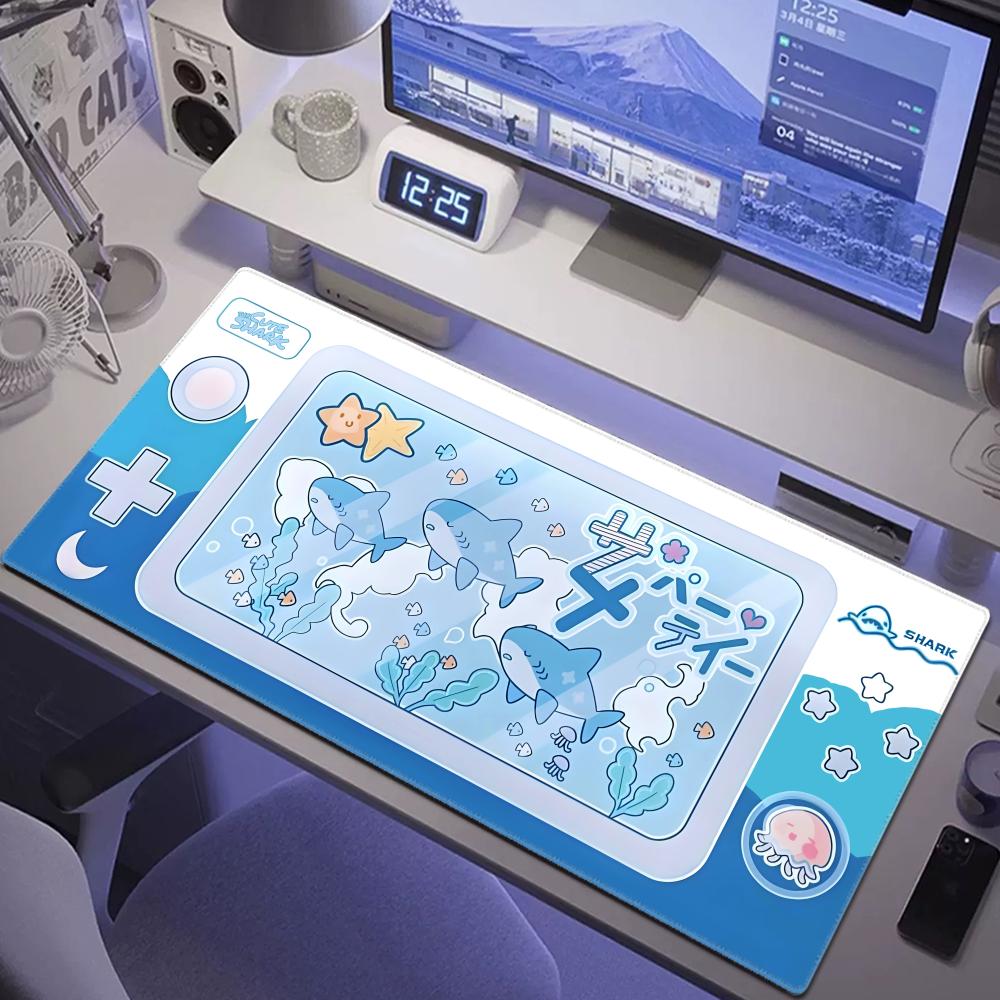 Office Desk Tech Accessories - Tappetino per mouse carino Shark Party
