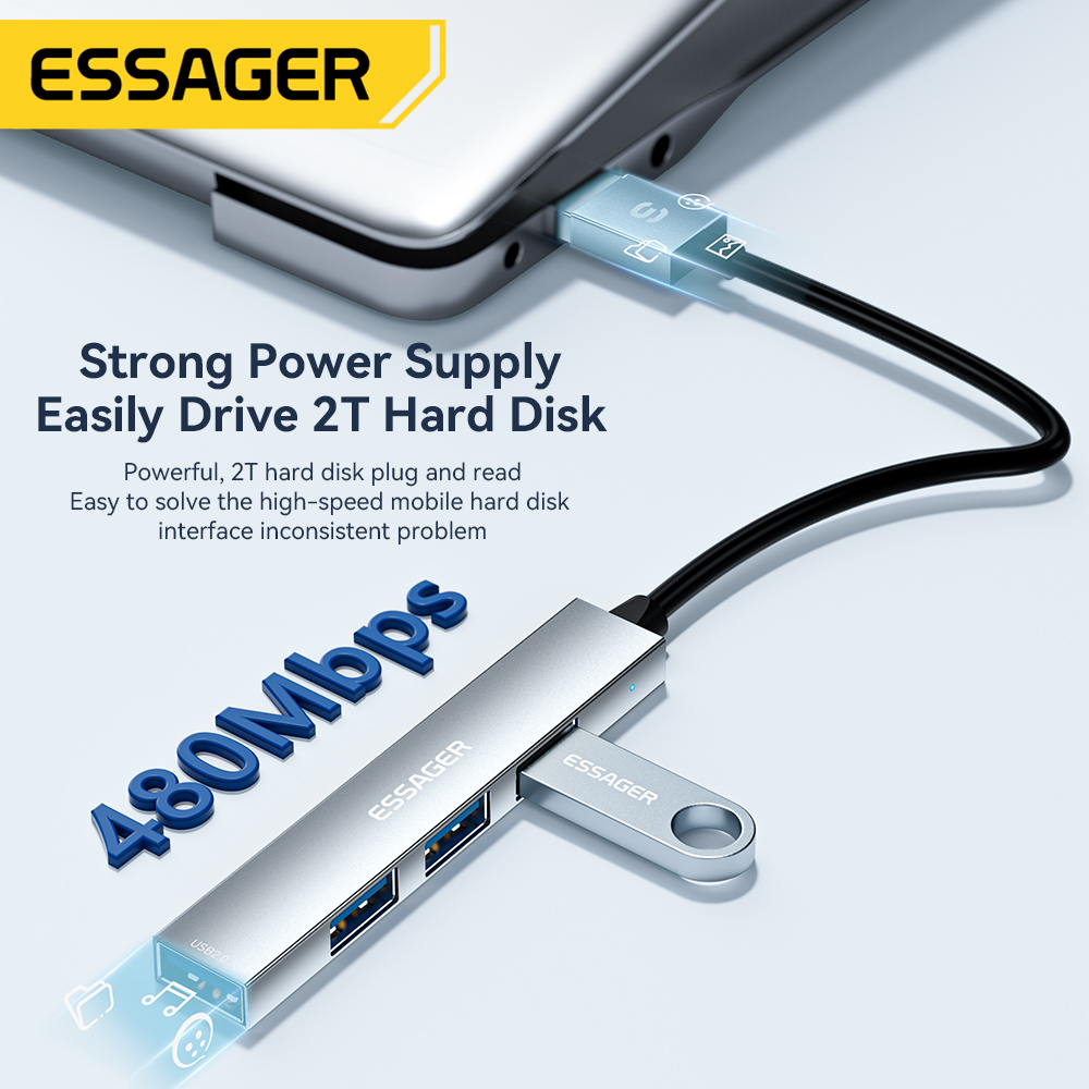 Essager 4 in 1 USB C Cavo Hub  - Multi Port Usb Hub recensione e prezzo
