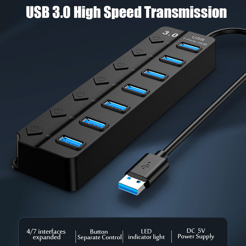 Hub USB 3.0 7 in 1, splitter m - Multi Port Usb Hub recensione e prezzo