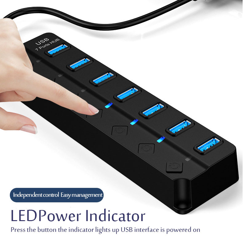 Hub USB 3.0 7 in 1, splitter m - Multi Port Usb Hub recensione e prezzo