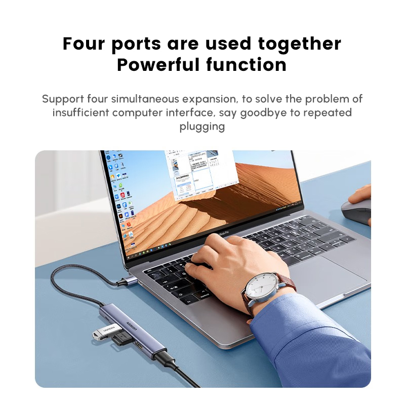 Hub USB UGREEN con 4 porte USB - Multi Port Usb Hub recensione e prezzo