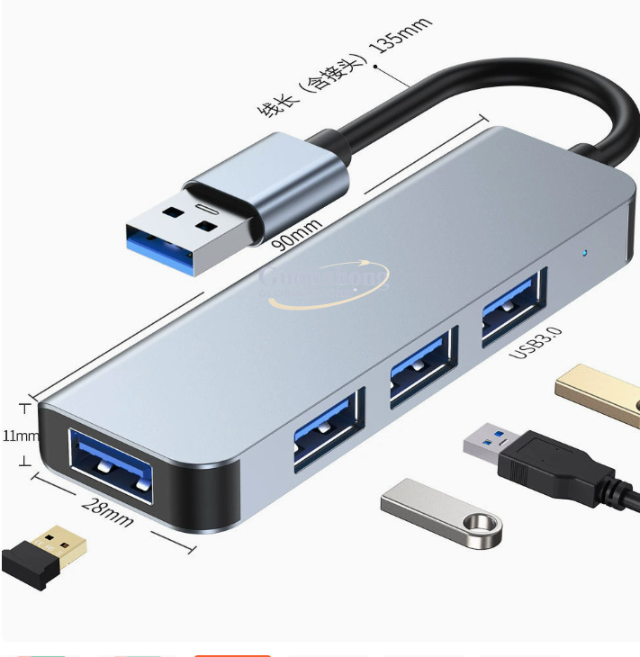 Hub USB-C a 4 porte molto vend - Multi Port Usb Hub recensione e prezzo