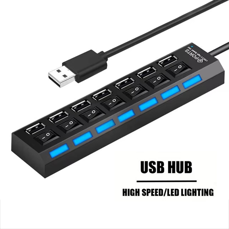 Splitter hub USB 2.0 a 7 porte - Multi Port Usb Hub recensione e prezzo