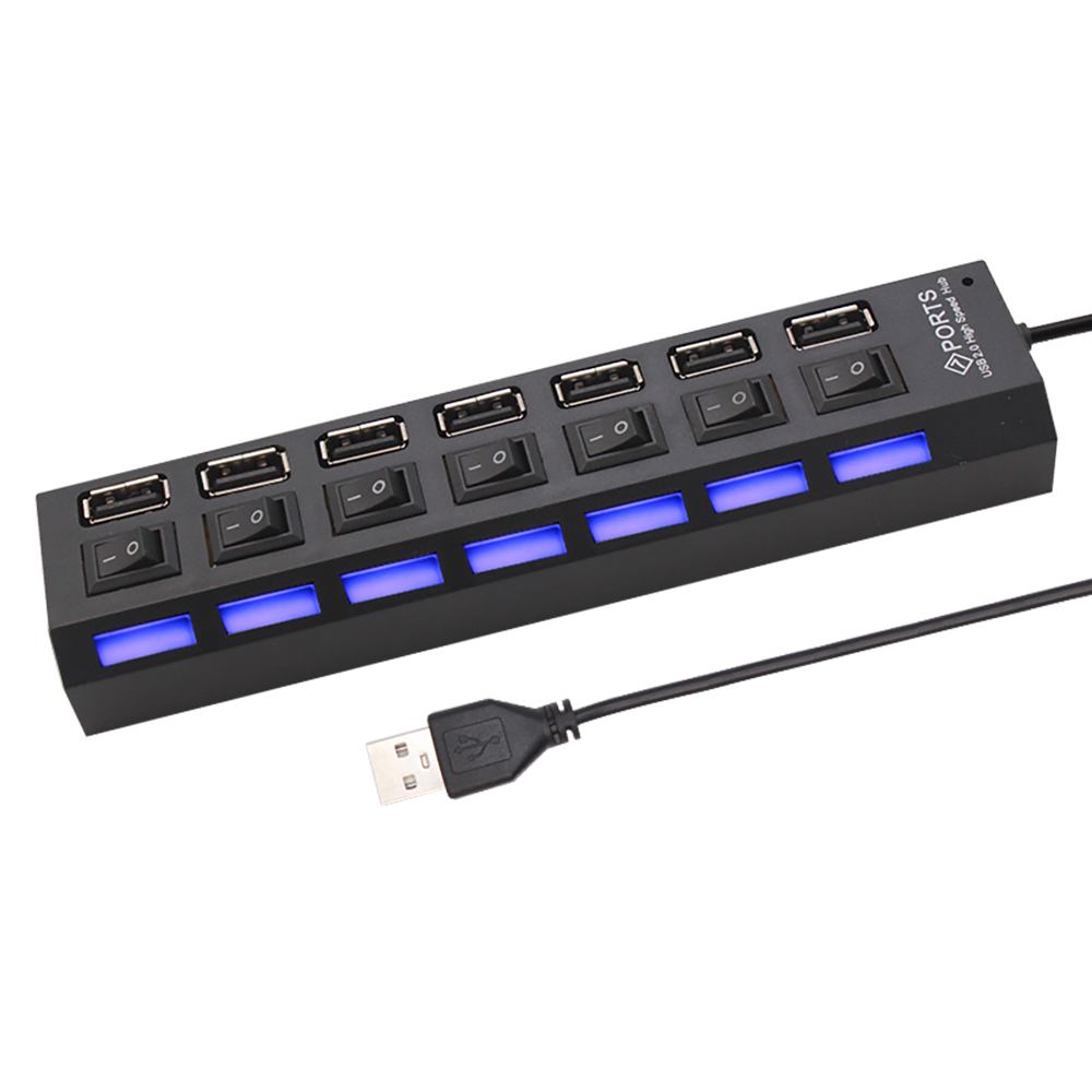 Splitter hub USB 2.0 a 7 porte - Multi Port Usb Hub recensione e prezzo