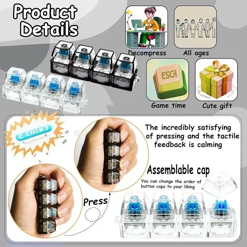 1 pz Portachiavi Antistress co - Office Tech recensione e prezzo